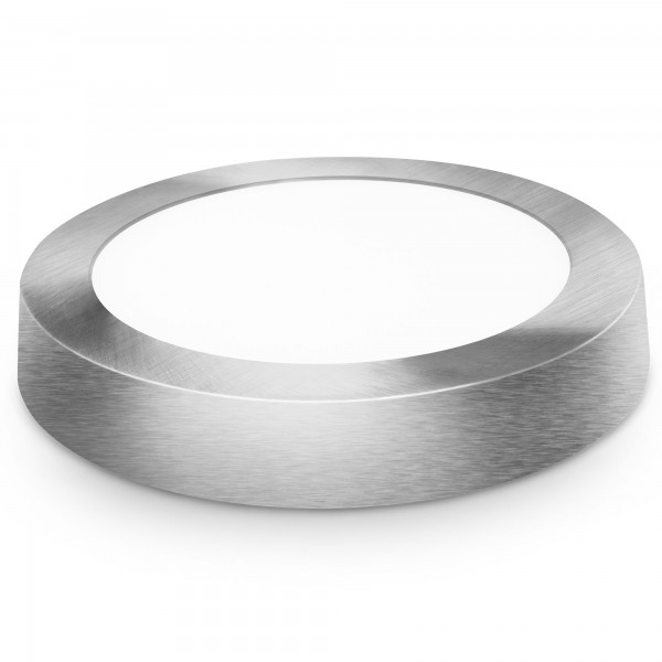 Downlight led superf.redon.plata 24w.fri