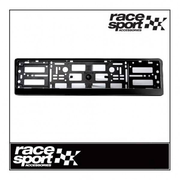 Soporte matrícula abs "euroclip". negro