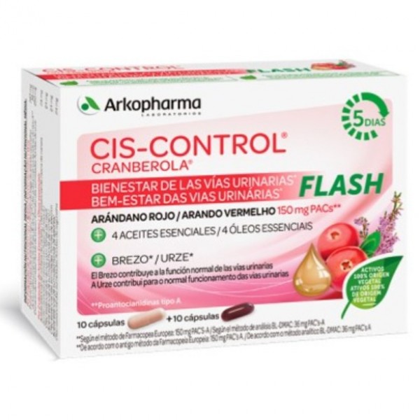 Arkopharma Cis-control Flash Arandano 20 Capsulas