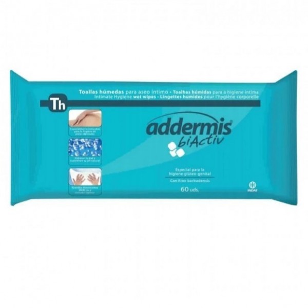 Addermis Adultos Toallitas Aloe Vera 60 Uds