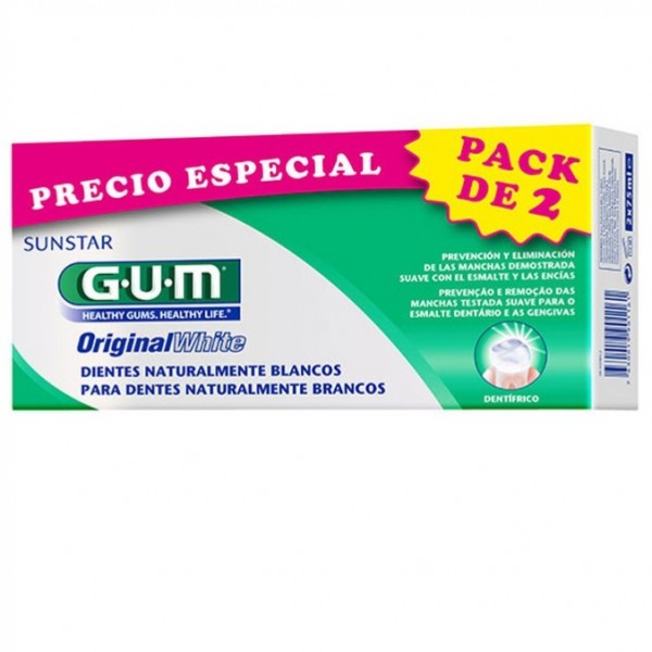 GUM Original White Pasta Dental 2x75 ml Promo