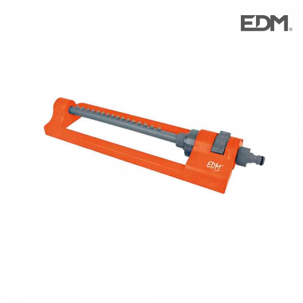 Aspersor oscilante regulable sobre 250 m² con enchufe rápido