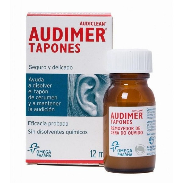 Audimer Audiclean Tapones Solución Limpieza de Oídos 12 ml