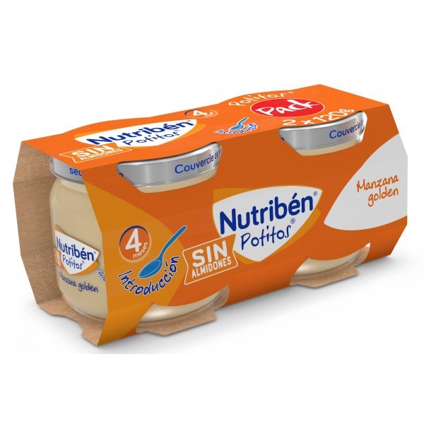 Nutriben Potitos Manzana Golden 2x120 g