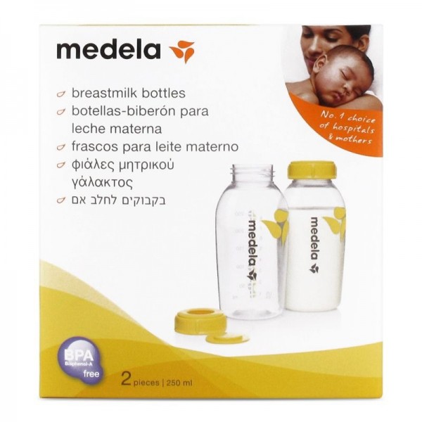 Medela Botella Biberon Leche Materna 250 ml 2 Ud