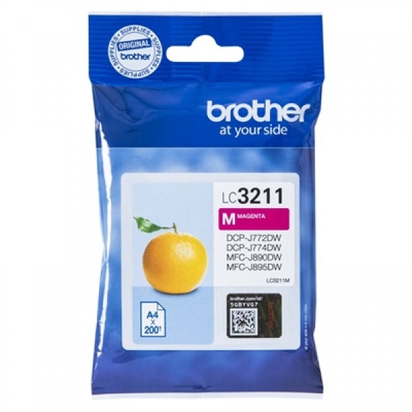 Brother cartucho lc3211m magenta
