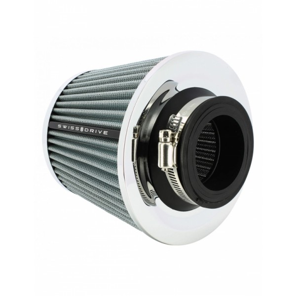 Filtro de Aire Universal para Coche Incluye 4 Adaptadores 60mm 65mm 70mm 77mm Color Gris