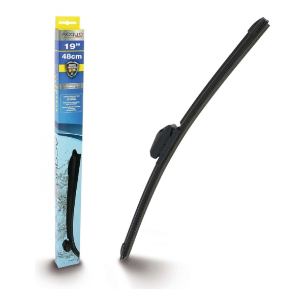 Escobilla Limpiaparabrisas para Coche Modelo Aquan48 Ultra Flex Series 19" 48 cm 1 Unidad con 8 Adaptadores
