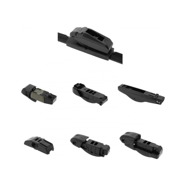 Escobilla Limpiaparabrisas Ultra Flex Series 22" 55 cm 1 Unidad con 8 Adaptadores