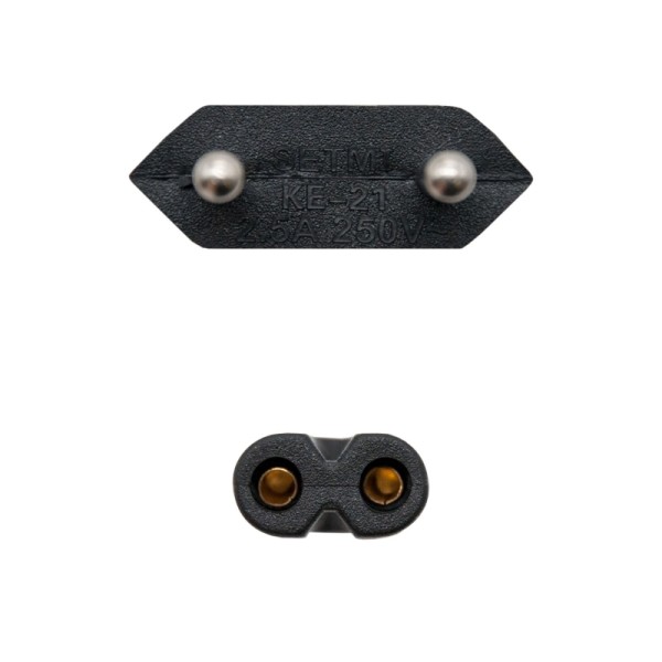 Nanocable cable alim. forma 8 cee7/16/m-c7/h, 1.5m