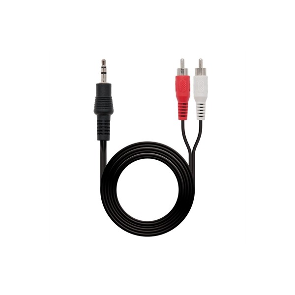 Nanocable cable audio jack 3.5/m-2xrca/m, 3 m