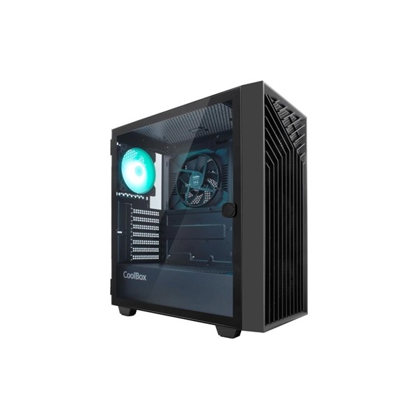 Coolbox caja gaming atx ga300 gridline black
