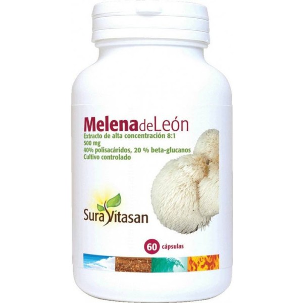 Suravitasan Melena de Leon 500mg 60 Capsulas