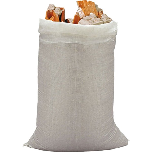 Saco de rafia blanco 50 x 80 cm, 10 uds