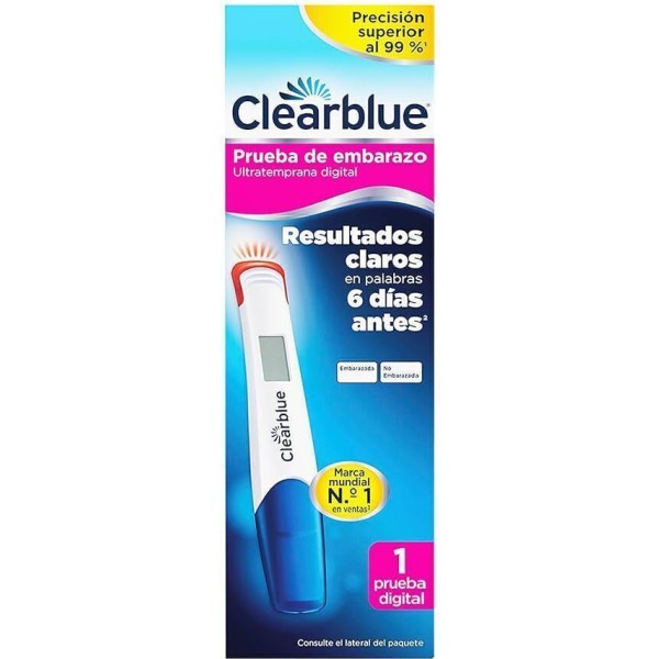 Clearblue Prueba de Embarazo Ultratemprana Digital 1 Ud
