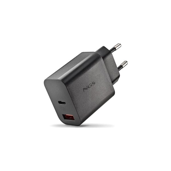 Ngs cargador gan ultrarapido 30w usb-c+ usb-a