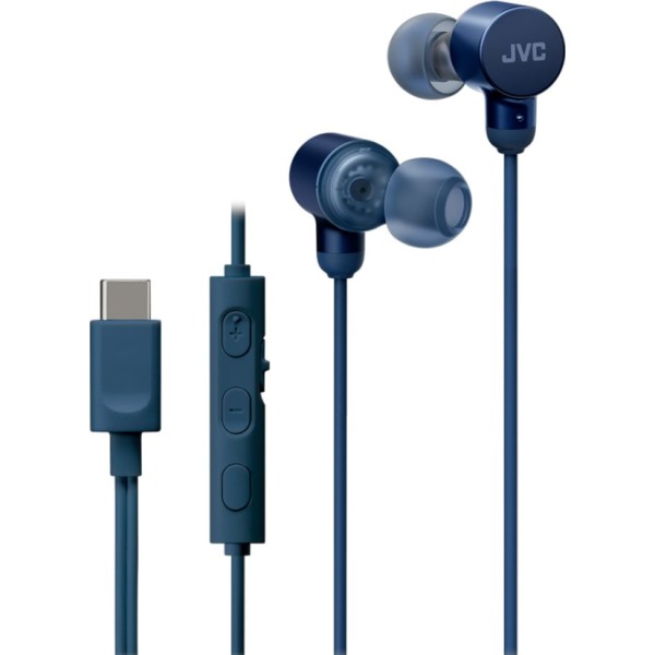 Jvc ha-fr29uc blue / auriculares con cable usb-c™ micrófono y mando a distancia