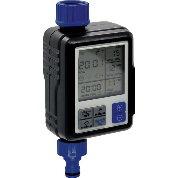 Programador de riego electrónico full-vision v2 con pantalla digital