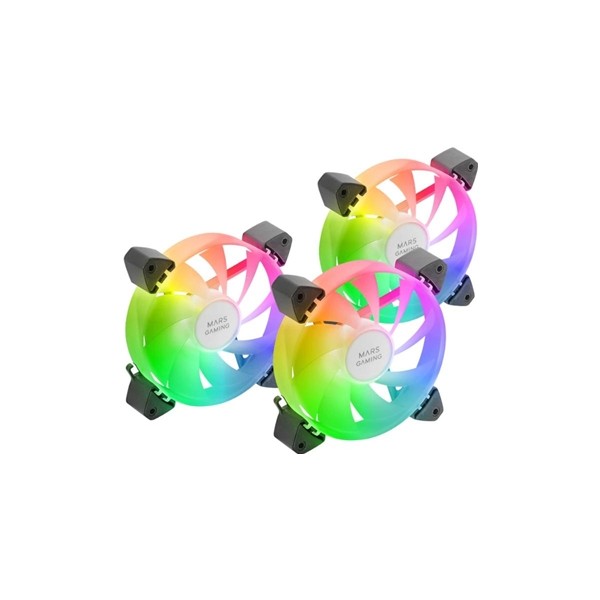 Mars gaming ventilador mf3a 120mm 3in1 argb negro