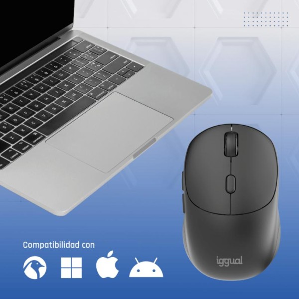 Iggual ratón inalámbrico nano-office-6d 1600dpi