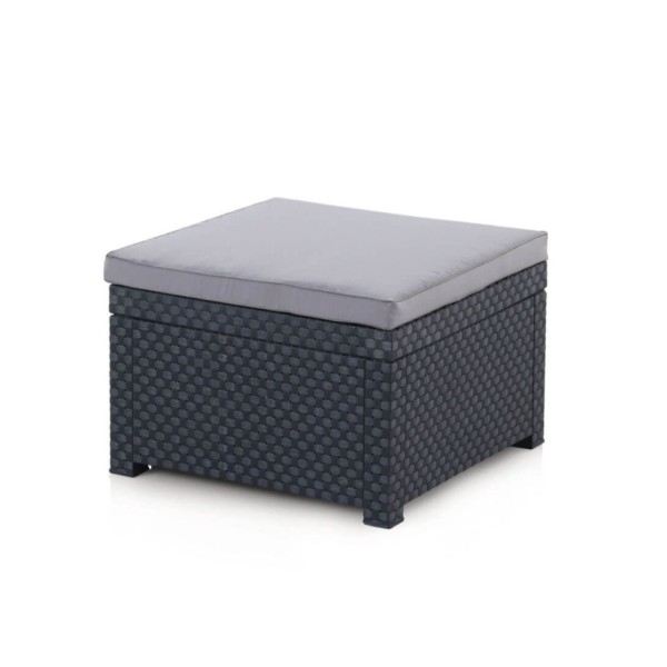 Conjunto jardín manhattan grafito 3 piezas antracita + cojines